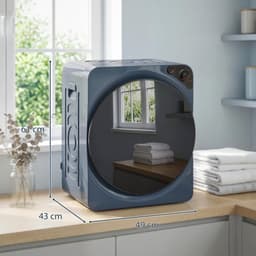 HOMCOM Wasdroger PCM, roestvrij staal, 49 x 43 x 61 cm, blauw — thumbnail 3