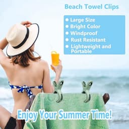 Strandhanddoekclips - Set van 6 - Grote kledingclips - Dekenclips - Kledingclips - Grote clips - Handdoekclips - Strandhanddoekclips — thumbnail 2