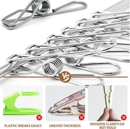 Dailygoods - 70 Stuks Wasknijpers - Roestvrij Staal Mini Wasknijpers voor Huishouden en Outdoor — thumbnail 5