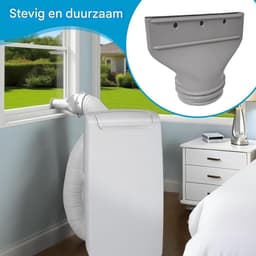 Flat Air Conditioning Slangadapter - Draagbare Airco Slangadapter - Afdichtingskit voor Venster- en Deurunit - Geschikt voor Drooginstallatie- en Aircoventilatiekanalen — thumbnail 3