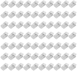 Dailygoods- Kunststof Clips 70 Stuks - Dubbelzijdige Veerklemmen - Transparante Klemmen - Lichtgewicht - Voor Foto's/Sjaals - Duurzaam en Sterk — thumbnail 1