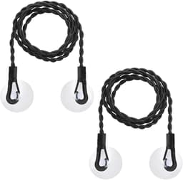 Dailygoods- Waslijn Uittrekbaar 150 cm - 2 Stuks - Draagbaar - Zuignap Bevestiging - Elastisch - Geschikt voor Reizen - Drooglijn — thumbnail 1