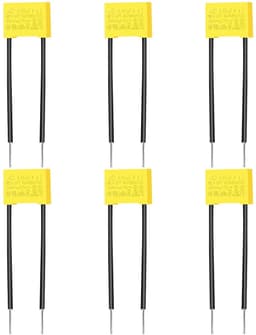 Dailygoods - 6 stuks onderdrukkingscondensatoren, led, 0,33 µF, 275 V, X2 veiligheidscondensatoren, polypropyleen-condensator, anti-interferentie, anti-flikkering, voor knipperlicht, led-verlichting — thumbnail 1