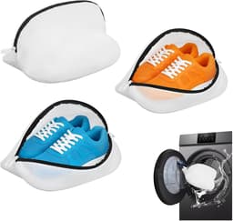Dailygoods- Schoenwaszak Set van 3 - Herbruikbare Waszak - Geschikt voor Sportschoenen/Sokken - Versterkt Net - Afmetingen 45x30x30 cm - Duurzaam Polyester — thumbnail 1