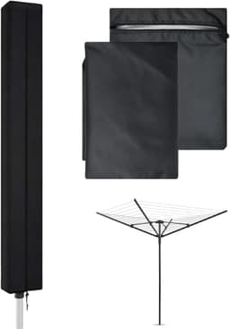 Waslijn afdekking 180 cm - 420D Oxford-stof - weerbestendig - bescherming voor wasdroger - ShopVlot — thumbnail 1