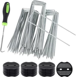 Grondankers set van 50 - Gegalvaniseerde U-vormige spijkers - Duurzaam en herbruikbaar - Ideaal voor tuin en camping - ShopVlot — thumbnail 1