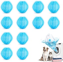 Herbruikbare Anti-Pluisballetjes 12 Stuks - Blauw - Verwijdert Dierenharen - Geschikt voor Alle Wasmachines - ShopVlot — thumbnail 1