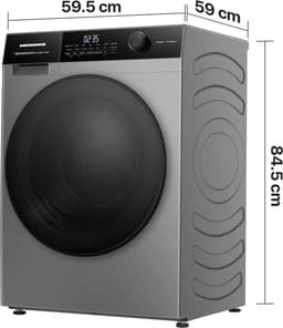 Heinner HWM-HMK9014IVTA+++ Wasmachine 9 kg – 1400 tpm – Inverter – Touchbediening – Allergievriendelijk – Energieklasse A – Titaniumgrijs– 5 jaar garantie — thumbnail 4