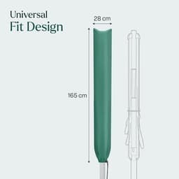 Roterende Waslijnhoes - Groen - Waterdicht - UV-bestendig - 180 cm — thumbnail 4