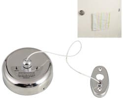 Waslijnen intrekbare waslijn met nylon draad touw en 304 roestvrij staal voor de badkamer balkon buiten binnen - 2,8 m/9,1 voet