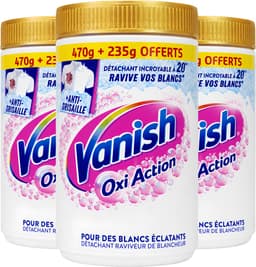 Vanish Oxi Action Whitening Booster Poeder - Vlekverwijderaar Voor Witte Was - 3x705g - Voordeelbundel — thumbnail 1