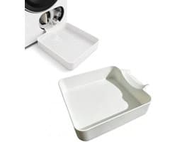 Lekbak Wasmachine - Opvangbak - Universele Wasmachine Lekbak -Afvoerbak Voor Wasmachines - 17.8 × 17.8 × 5 Cm - Eenvoudig Te Installeren - Afvoer Van De Wasmachine - Afvoerbak - Geschikt Voor Appartementen, Garages En Huurwoningen - Wit