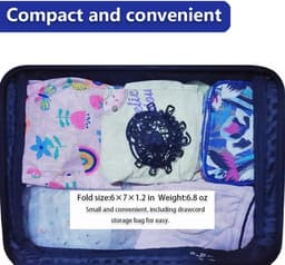 SnelShoppen - 2x Elastische Waslijn met 12 Klemmen - Windbestendig, Inklapbaar Touw voor Tuin, Camping, Hotel en Reizen — thumbnail 5