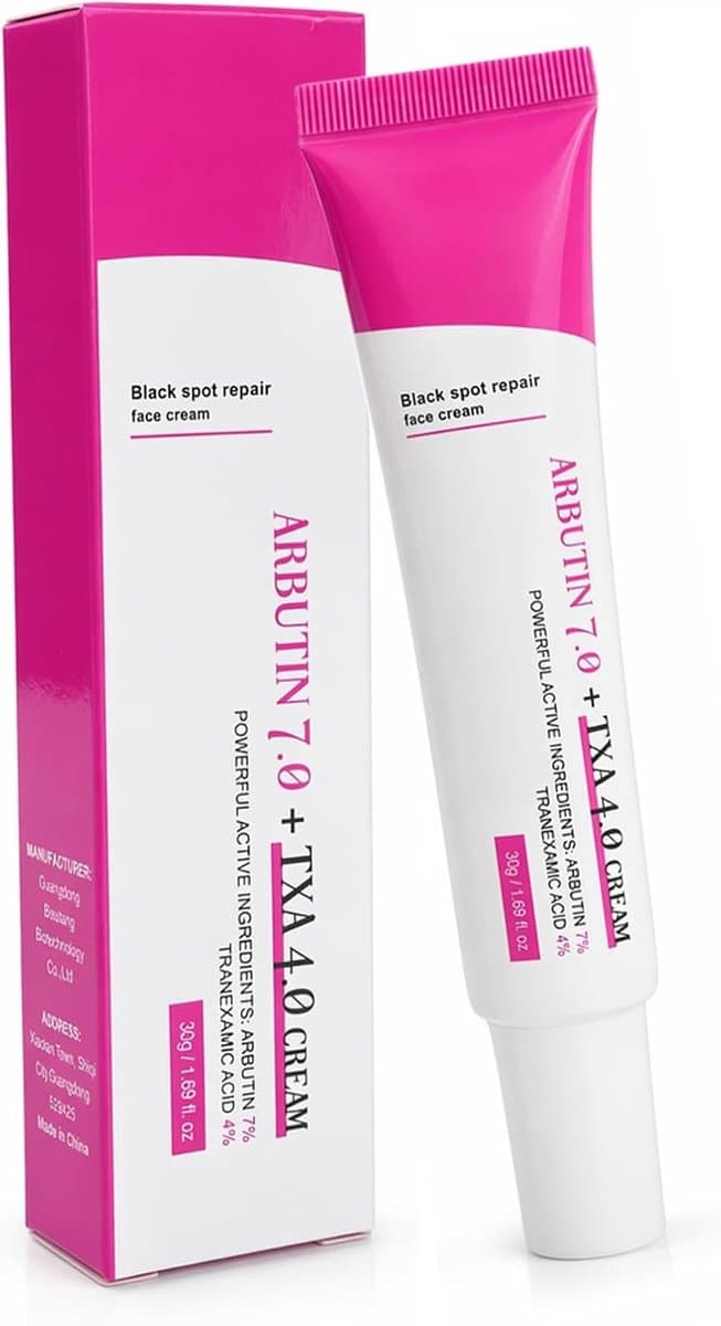 Verhelderende crème met Arbutine en Tranexamzuur voor het verminderen van donkere vlekken, 30 g — afbeelding 1
