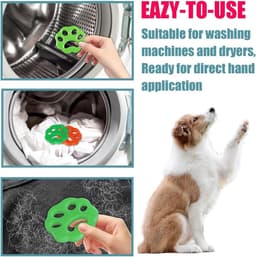 Solidchoice - Set van 4 Dierenhaarverwijderaars voor Wasmachine — thumbnail 4