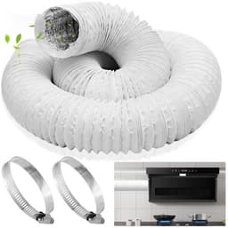 Afvoerslang Ø 150 mm lengte 6 m flexibel pvc aluminium buis airconditioning ventilatieslang flexibele slang aluminium voor mobiele airconditioning wasdroger afzuigkap droger — thumbnail 1
