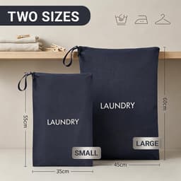 Waszak voor op reis 45 x 60 cm - waterdichte tas - opvouwbaar - ideaal voor vakantie - m-winkel — thumbnail 3