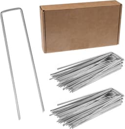 Grondankers 50 stuks - 100 mm lengte - roestvrij staal - perfect voor tuinvlies en onkruiddoek - ShopVlot — thumbnail 1