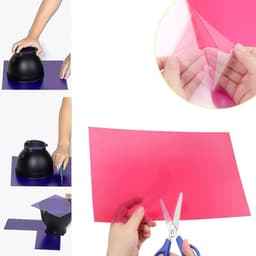7 stuks filters A4 29,7 x 21 cm gelatine fuchsia transparant boven elkaar stapelbaar voor ledlicht Studio Flash kleurcorrectie, doe-het-zelf — thumbnail 3