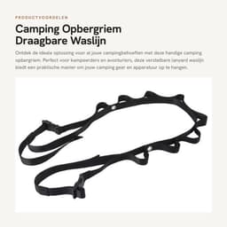 Opbergriem Verstelbaar - Draagbare Waslijn - Nylon Touw - Camping Gear - Sterk Draagvermogen - Eenvoudig Ontwerp — thumbnail 3