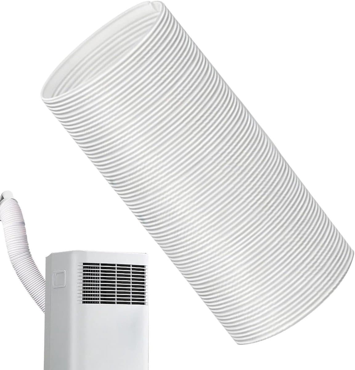 Afvoerslang Airco - Slang Mobiele Airco - Airco Koeling - Telescopische Verlenging - 300cm - Wit — afbeelding 1