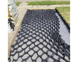 Grind Stabilisator Grid - Grondrooster Oprit - Opritten Versterken - Hoge Draagkracht - 40x40 cm - Zwart