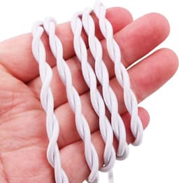 Draagbare uitrekbare waslijn met haken en zuignappen - 2-delige set voor kampeeraccessoires, buiten- en binnengebruik in hotels (wit) — thumbnail 4