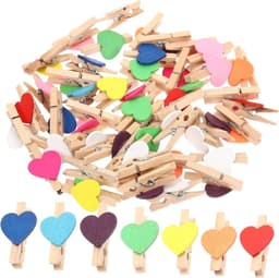 Mini Wasknijpers - Houten Clips Decoratie - Foto Decoratie Ambachten - Lichtgewicht Stevig - 3 x 1.8 x 0.9 cm — thumbnail 1