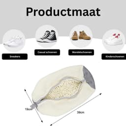 ApexArte® Herbruikbare Waszak voor Schoenen - Wasnet voor Wasmachine - Sneakers Wassen — thumbnail 5