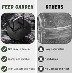 30 Haringen en Sluitringen Set voor Mulchen en Tuin - Verzinkt Staal - Drainage - Onkruiddoek - 15 cm - U-vorm - Zware Toepassingen — thumbnail 3