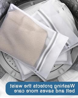 Waszakken Set van 4 Stuks, Fijnmazig en Duurzaam Wasnet met Rits, Beschermt Kleding, Ideaal voor BH, Ondergoed en Delicate Was — thumbnail 4