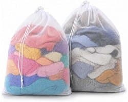 Waszakken 70 x 90 cm wasnet XXL met trekkoord waszak groot | Voor wasmachine, herbruikbaar, beschermt kleding, voor beddengoed, jassen, slaapzakken, pluche dieren