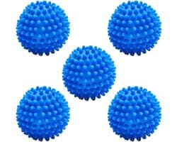 Set van 5 herbruikbare wasballen voor wasmachine om het drogen te versnellen en kreukels van kleding te verminderen