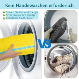 Schoenwaszakken voor de Wasmachine - 2 Stuks, Herbruikbare Wasnetten voor Sneakers en Schoenen, Ideaal voor Grondige Reiniging en Bescherming tijdens het Wassen — thumbnail 2