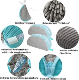 Set van 2 Waszakken voor Schoenen, Herbruikbare Schoenhoezen voor het Wassen in de Wasmachine, Ideaal voor Sneakers en Sportschoenen — thumbnail 5