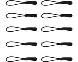 Ritssluiting trekkers - Rits hangers - Kleding reparatie - Reflecterend ontwerp - 10 stuks - Rood