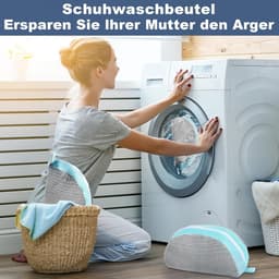 Schoenwaszak voor de Wasmachine - Set van 2 Herbruikbare Netzakken voor Sneakers, Lichtgewicht en Compact, 39 x 25 x 9 cm — thumbnail 5