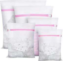 Wäschesäcke Set - Wäschenetz voor Waschmaschine - 5 Stuks Diversen Maten - Beschermend Net voor Delicate Kleding - Ideaal voor BH, Ondergoed en Reizen - Roze — thumbnail 1