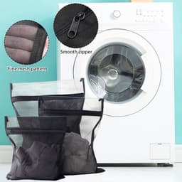 Set van 6 duurzame wasnetzakken met anti-vervorming, ideaal voor het beschermen van kleding in de wasmachine en het verlengen van de levensduur van textiel — thumbnail 4