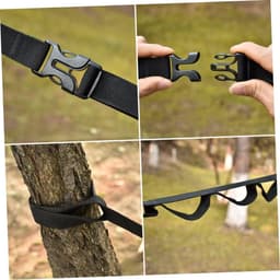 Ophangkoordenset - Kledingdraad voor drogen - Buitendraad om kleding te drogen - Tentophangkoord - Met haak - Stevig - Draagbaar - Opslagaccessoires - Geschikt voor buiten, kamperen, tent (590*4cm) — thumbnail 2