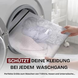 SnelShoppen - Set van 3 Herbruikbare Waszakken 30x40 cm | Wasnet voor Wasmachine | 100% Polyester | Bescherming voor Delicate Kleding, Lingerie, Sokke — thumbnail 4
