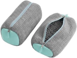 Waszak voor sneakers en tennisschoenen, herbruikbaar wasnet met ritssluiting, 39 x 19 cm, ideaal voor delicate was en bescherming in de wasmachine, 2 stuks — thumbnail 1