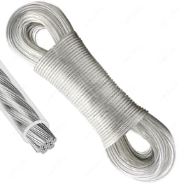 AMZSKU 50 m waslijn met stalen kern, 4 mm waslijn, extra sterk, roest- en corrosiebestendig, geschikt voor gebruik - ShopVlot — thumbnail 1