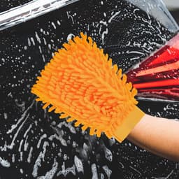 - dubbelzijdige microvezel washandschoen voor autoreiniging - 2 stuks — thumbnail 4