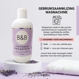 SnelShoppen - B&B Italiaans Wasparfum Lavendel 250ml – Langdurige Ontspannende Lavendelgeur voor Was, Geurversterker, Zachte Textielgeur, Tot 25 Wasbe — thumbnail 2