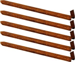 Grondankers Cortenstaal - Tuinankers Gazonrand - Tuin Afbakenen - Wortelblokkering Flexibel - 45 cm - Roestbruin — thumbnail 1