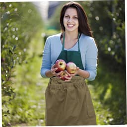 Fruitplukschort - Plukzak Groente - Fruit Oogsten - Meerdere Vakken - 108x40CM - Leger Groen — thumbnail 3