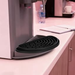Koelkast Lekbak - Waterdispenser Mat - Voorkomt Vlekken - Snijbaar Antislip - 21 Centimeter - Zwart — thumbnail 3