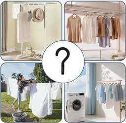 Thijox - Antislip Hanger Clips - 20 Stuks Washaken - Draagbare Antislip Plastic Hangers - Grote Wasknijpers voor Kleding, Hoeden, Handdoeken, Sokken - — thumbnail 2