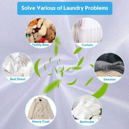 SnelShoppen - Grote Waszakken Set van 3 voor Wasmachine, Mesh Wasnetten met Rits, Perfect voor Fijne Was, Ondergoed, Sokken, Gordijnen, Fleece Dekens, — thumbnail 2
